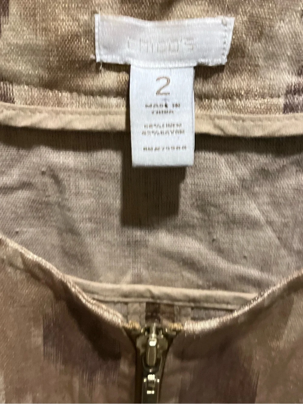 14. WOMENS CHICO’S 2/L DETAIL JACKET - Picture 2 of 6